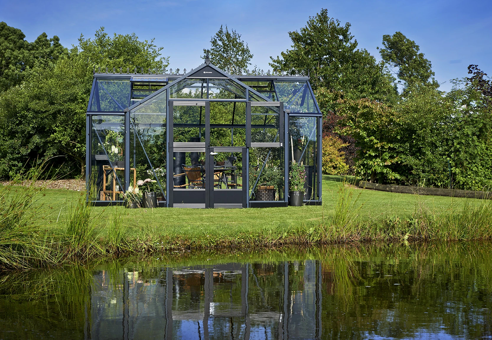 Royal Well Tuinkas Orangeri 15,1 439 x 368 cm Antraciet - Afbeelding 6